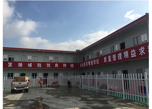 成都活動板房工程案例——中鐵一局3號線2期項目